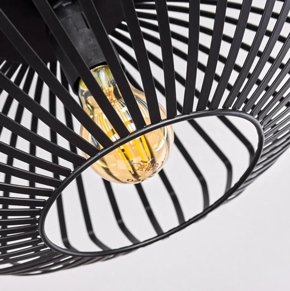 Plafonnier Wemude Noir, 1 Lumiere