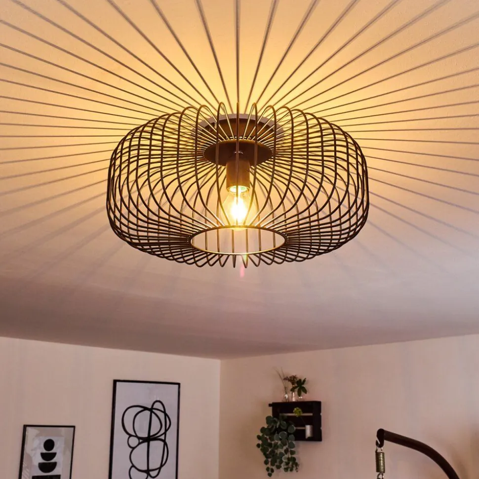 Plafonnier Wemude Noir, 1 Lumiere