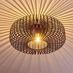 Plafonnier Wemude Noir, 1 Lumiere