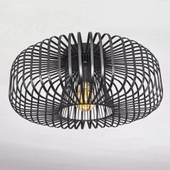 Plafonnier Wemude Noir, 1 Lumiere
