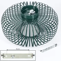 Plafonnier Wemude Vert, 1 Lumiere