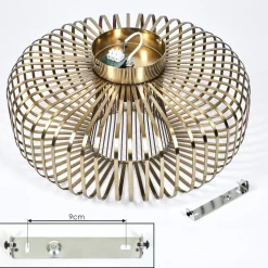 Plafonnier Wemude Vieux Laiton, 1 Lumiere