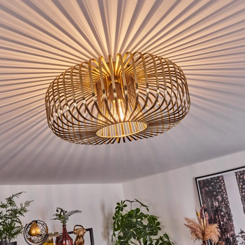 Plafonnier Wemude Vieux Laiton, 1 Lumiere