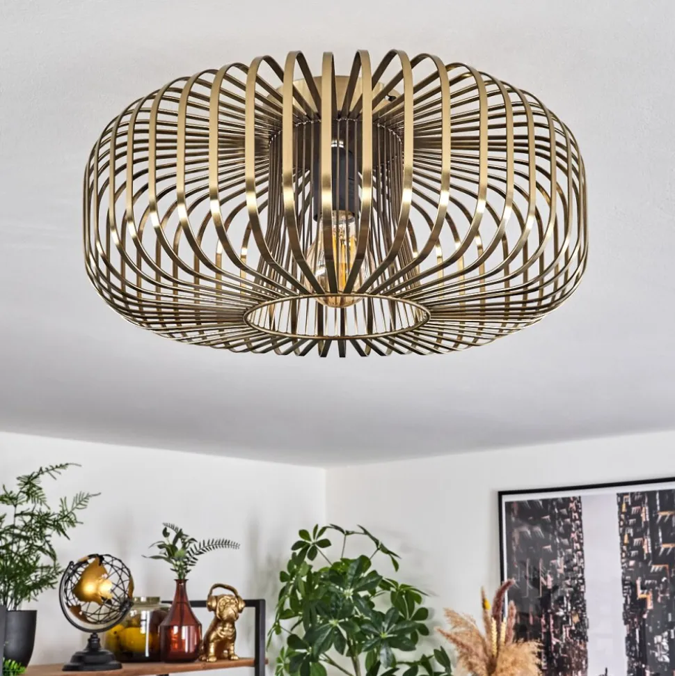 Plafonnier Wemude Vieux Laiton, 1 Lumiere