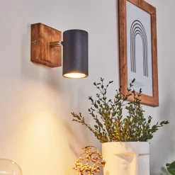 Plafonnier Zuoz Bois Clair, 1 Lumiere