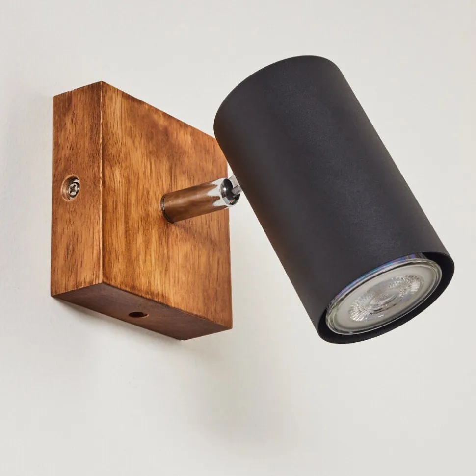 Plafonnier Zuoz Bois Clair, 1 Lumiere