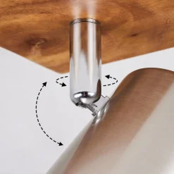 Plafonnier Zuoz Bois Clair, 3 Lumieres