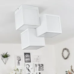Plafonnierallonville Led Blanc, 1 Lumiere
