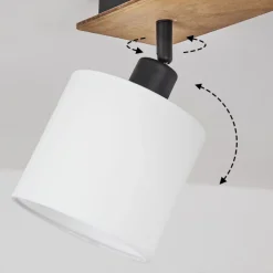 Plafonnieralsen Bois Fonce, 3 Lumieres