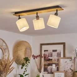 Plafonnieralsen Bois Fonce, 3 Lumieres