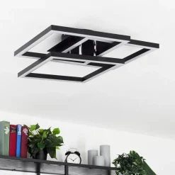 Plafonniercavareno Led Noir, 1 Lumiere