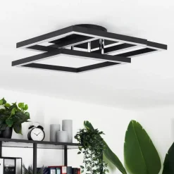 Plafonniercavareno Led Noir, 1 Lumiere