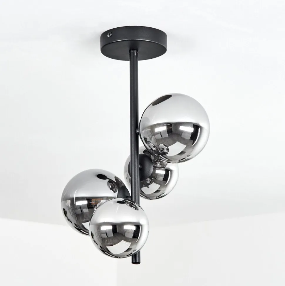 Plafonnierchehalis Noir, 4 Lumieres