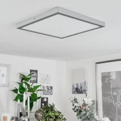 Plafonnierfinsrud Led Argente, 1 Lumiere