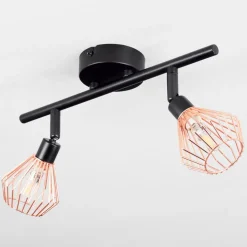 Plafonniergronhoj Noir, 2 Lumieres