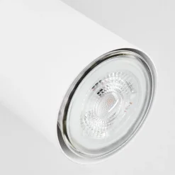 Plafonnierjavel Chrome, Blanc, 3 Lumieres