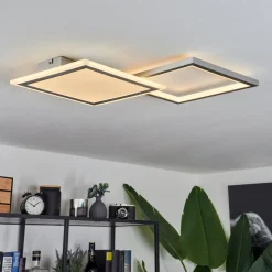 Plafonnierlongos Led Aluminium, 1 Lumiere, Telecommandes