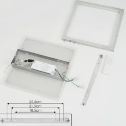 Plafonnierlongos Led Aluminium, 1 Lumiere, Telecommandes
