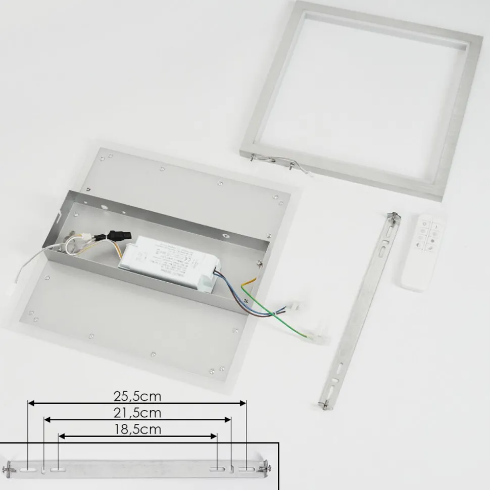 Plafonnierlongos Led Aluminium, 1 Lumiere, Telecommandes