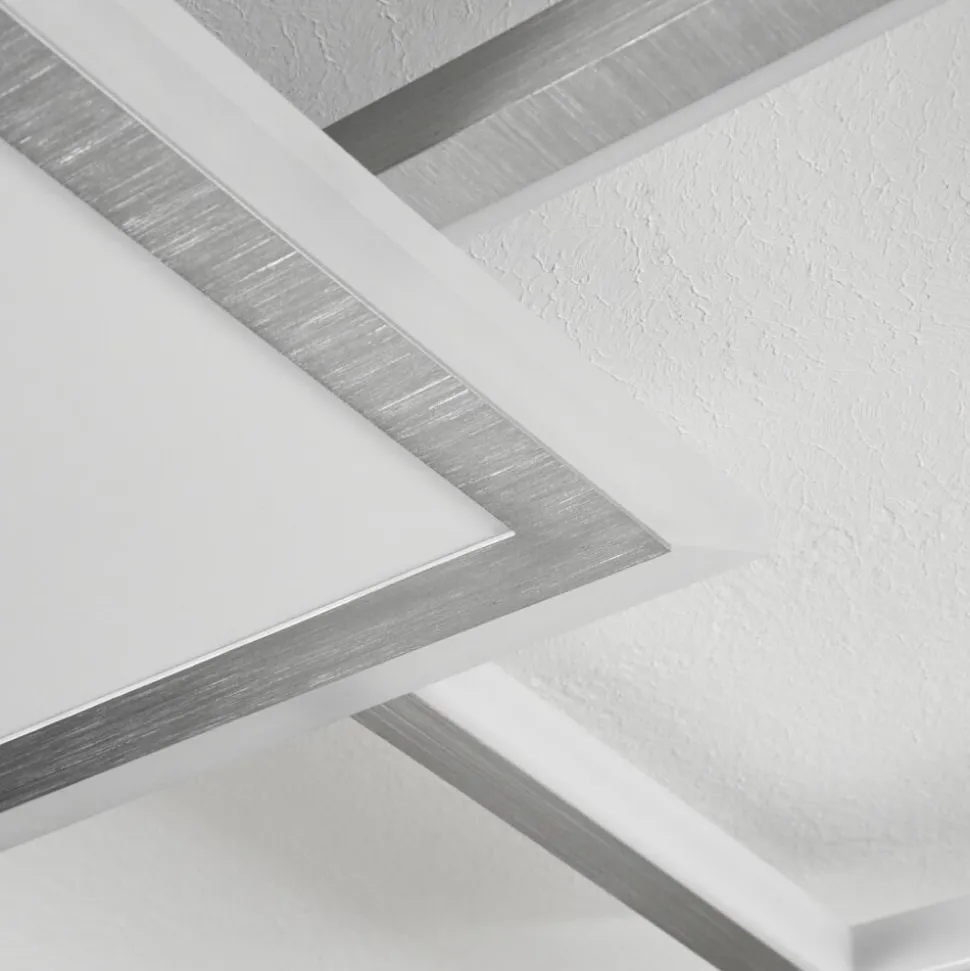 Plafonnierlongos Led Aluminium, 1 Lumiere, Telecommandes