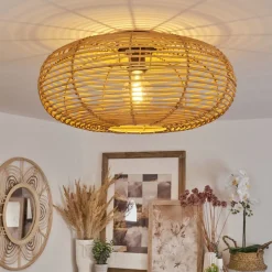 Plafonniermulstrand Ecru, 1 Lumiere