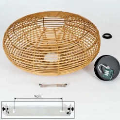 Plafonniermulstrand Ecru, 1 Lumiere