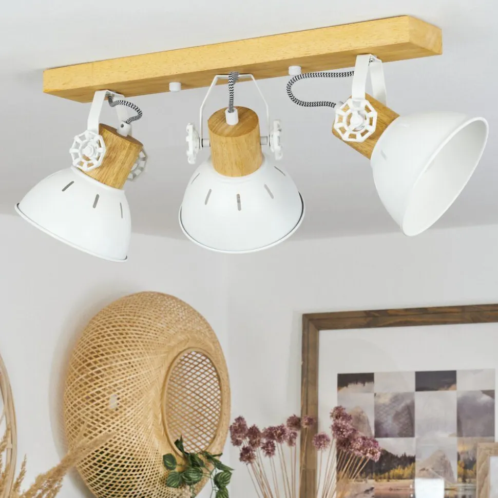 Plafonnierorny Ecru, Blanc, 3 Lumieres