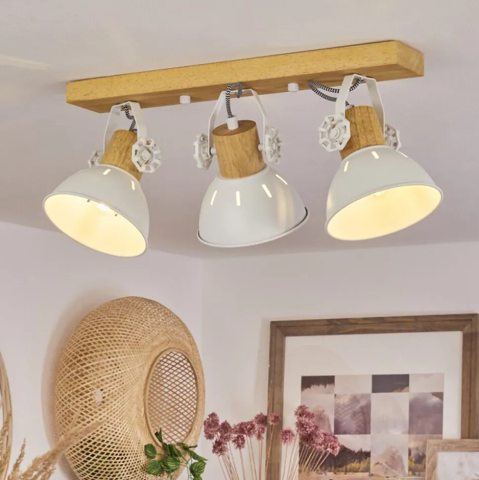 Plafonnierorny Ecru, Blanc, 3 Lumieres
