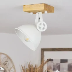 Plafonniersvanfolk Ecru, Blanc, 1 Lumiere