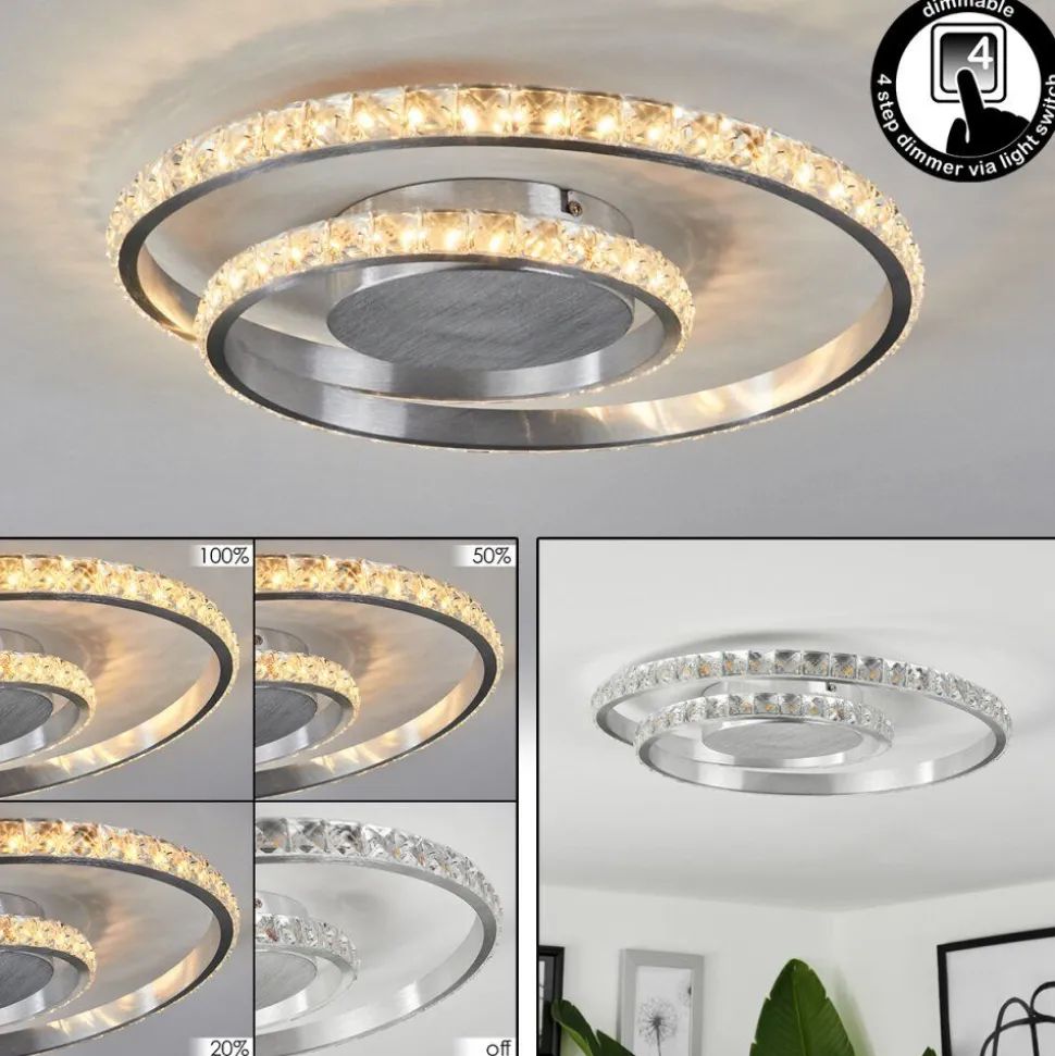 Plafonniertanganheira Led Aluminium, 1 Lumiere