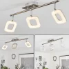 Plafonniervillenauxe Led Chrome, Nickel Mat, 3 Lumieres