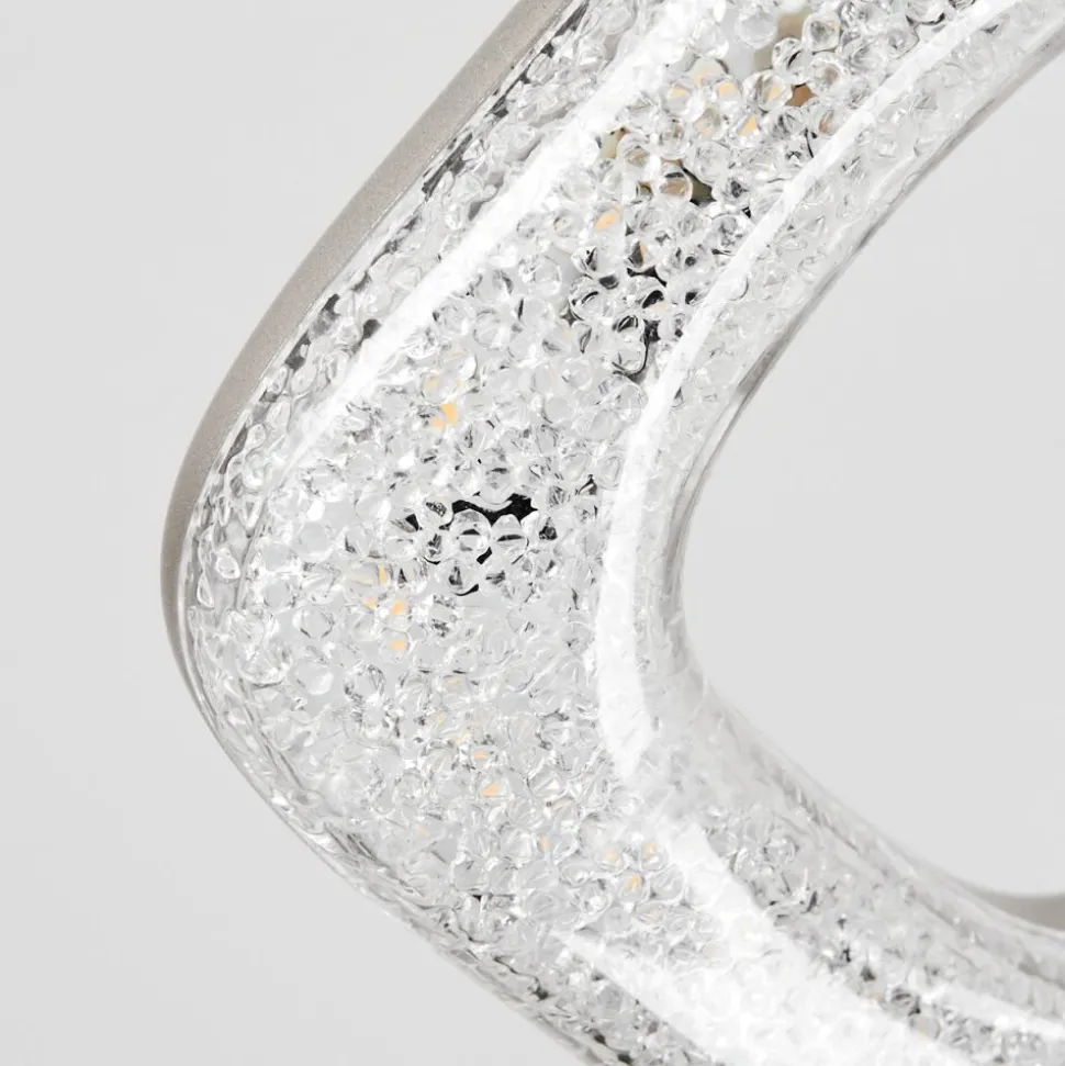 Plafonniervillenauxe Led Chrome, Nickel Mat, 3 Lumieres