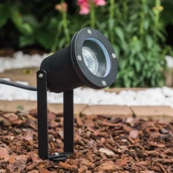 Projecteur De Jardin Pilsen Noir, 1 Lumiere