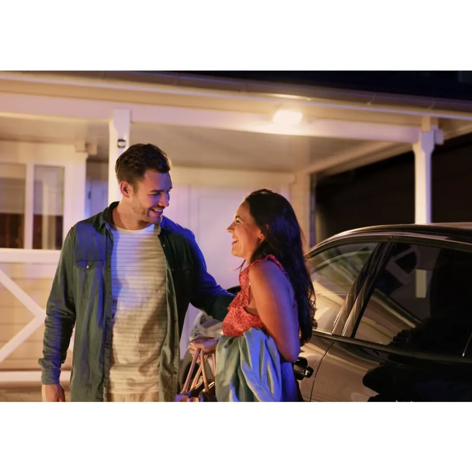 Projecteur Philips Hue White Welcome Led Noir, 1 Lumiere, Changeur De Couleurs