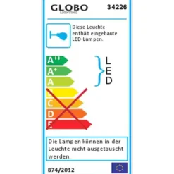 Projecteur Professionnel Globo Projecteur I Led Gris, 1 Lumiere