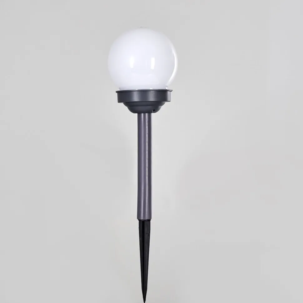 Set De 12 Lampes De Jardin Hakon Led Gris, 1 Lumiere