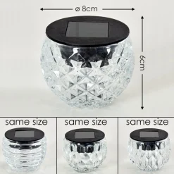 Set De 24 Lampes Solaires Benson Led Noir, 1 Lumiere
