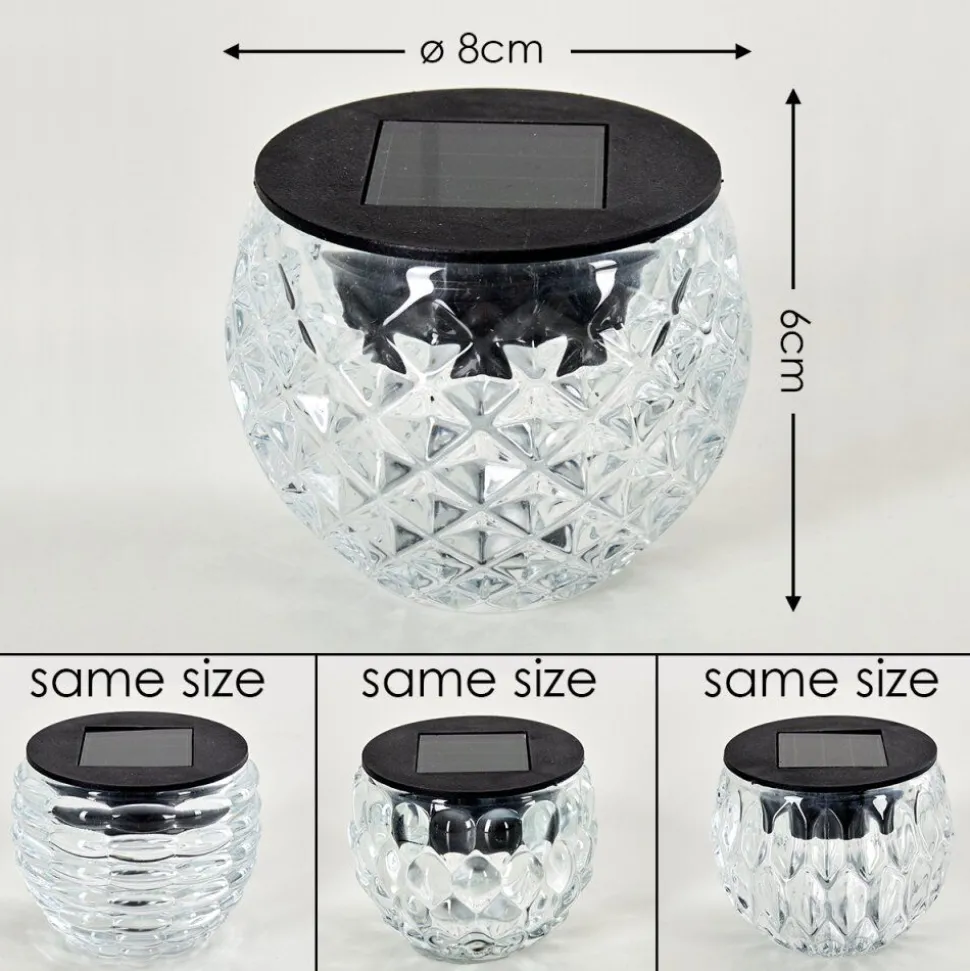 Set De 24 Lampes Solaires Benson Led Noir, 1 Lumiere
