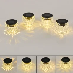 Set De 24 Lampes Solaires Benson Led Noir, 1 Lumiere