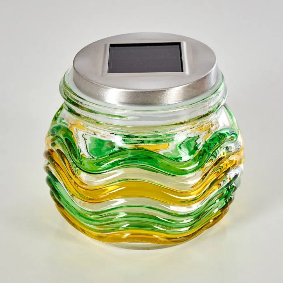 Set De 12 Lampes Solaires Raven Led Jaune, Vert, Orange, 1 Lumiere