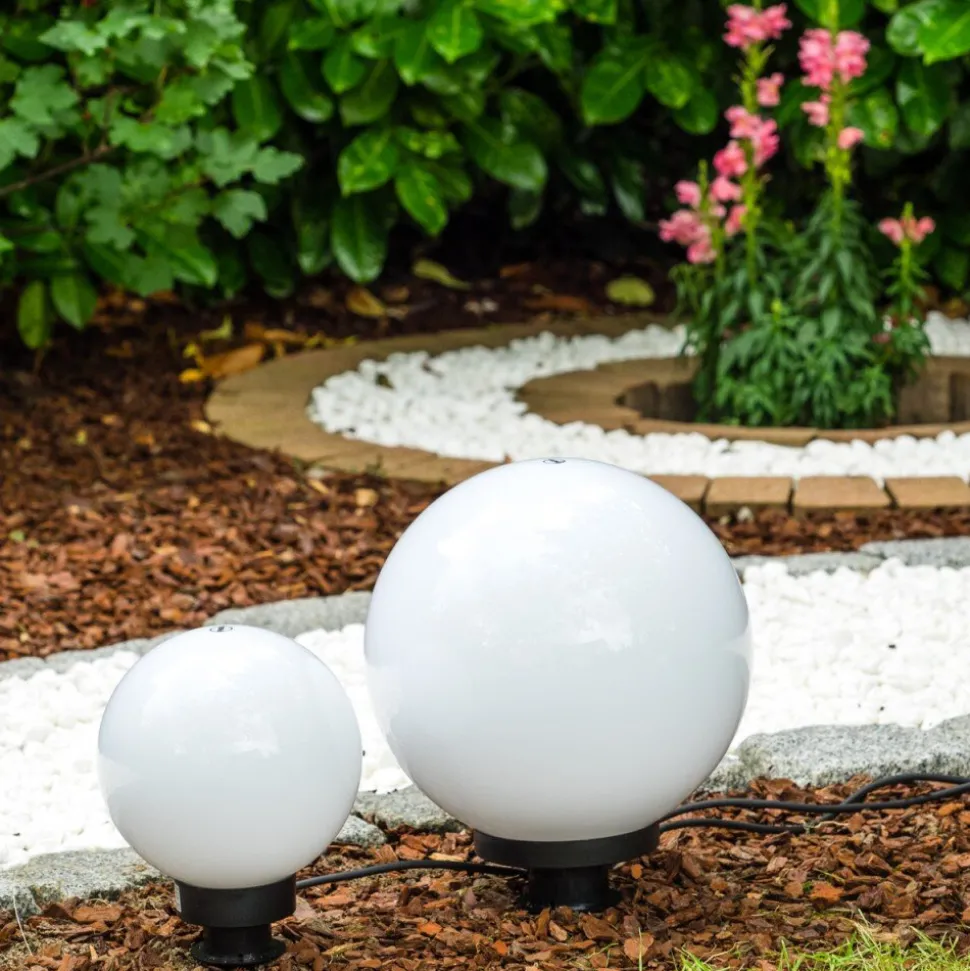 Set De Boules Lumineuses Miau Blanc, 2 Lumieres