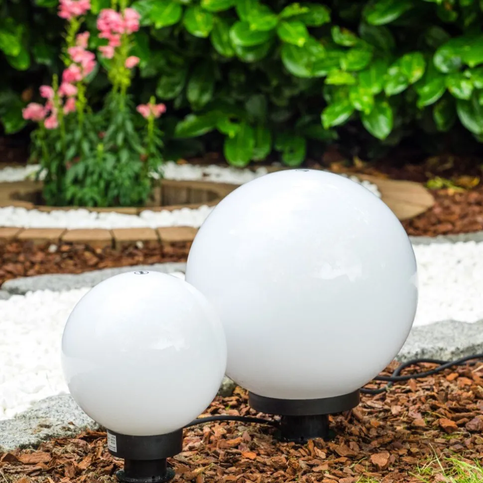 Set De Boules Lumineuses Miau Blanc, 2 Lumieres