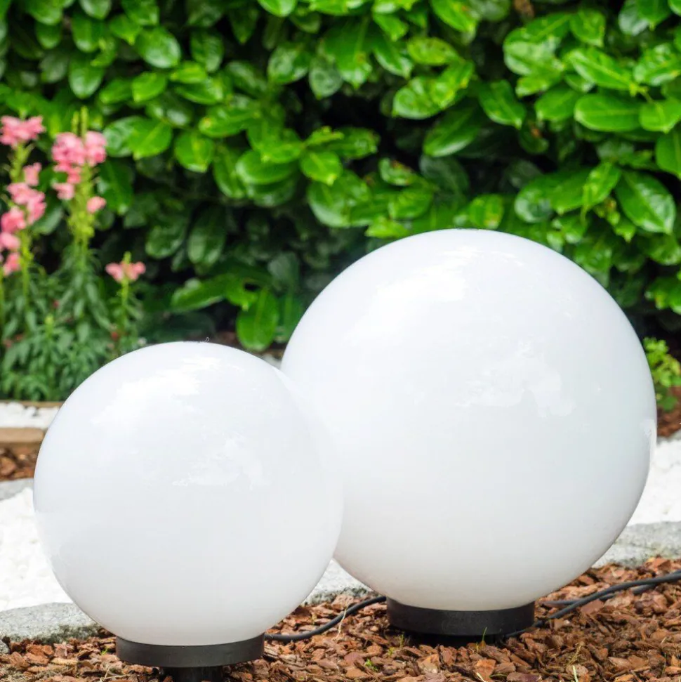Set De Boules Lumineuses Miau Blanc, 2 Lumieres