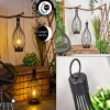 Set De Lampe De Table Solairequillagua Led Noir, 1 Lumiere