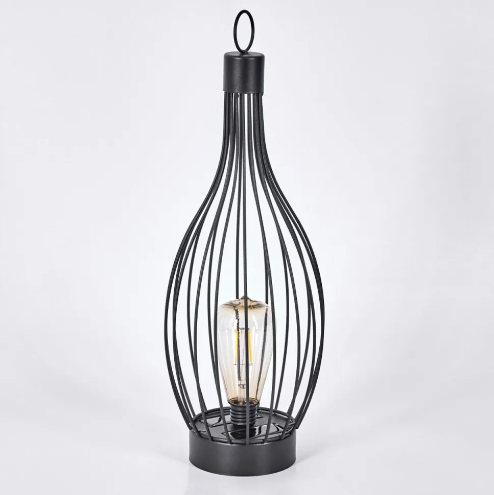 Set De Lampe De Table Solairequillagua Led Noir, 1 Lumiere