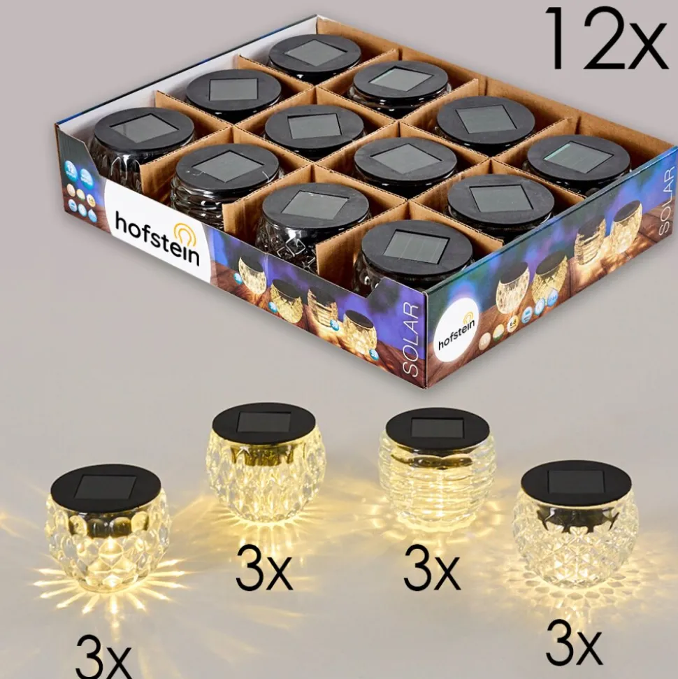 Set De Lampes Solaires Benson Led Noir, 1 Lumiere