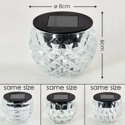 Set De Lampes Solaires Benson Led Noir, 1 Lumiere