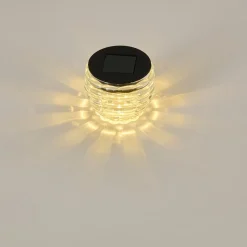 Set De Lampes Solaires Benson Led Noir, 1 Lumiere
