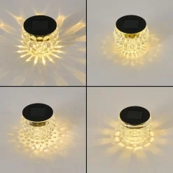 Set De Lampes Solaires Benson Led Noir, 1 Lumiere