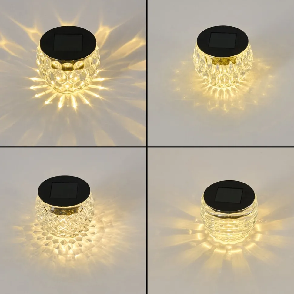 Set De Lampes Solaires Benson Led Noir, 1 Lumiere